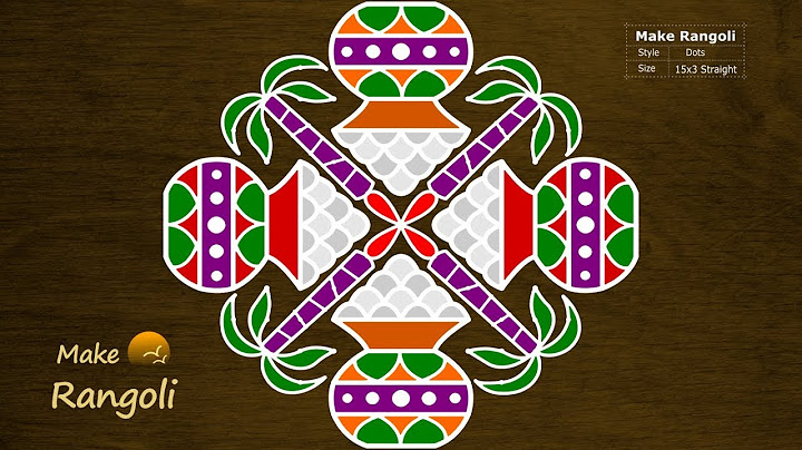 Pongal Pot Kolam with 15x3 dots | Bhogi Kundalu | Sankranthi Muggulu | Make Rangoli