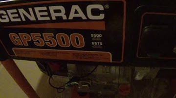 Generac GP5500 watt generator un-boxing and assembly HOW TO