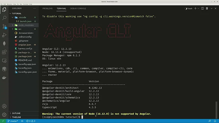 Global Angular CLI version is greater... The current version of Node is not supported by Anguar