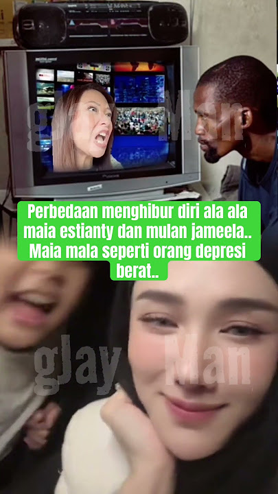 Perbedaan menghibur diri ala ala maia estianty dan  mulan..Maia mala seperti orang depresi berat..