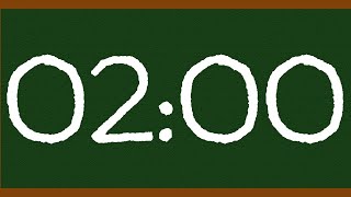 2 Minute Timer Chalkboard