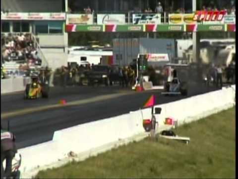 Jeff Hamelink Ashley Bart Pro Fuel Dragster Castrol Raceway Edmonton Alberta 2010.mpg