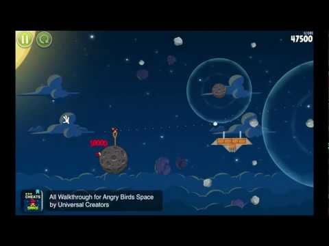 Angry Birds Space Pig Bang Level 1 25 3 Star Walkthrough 