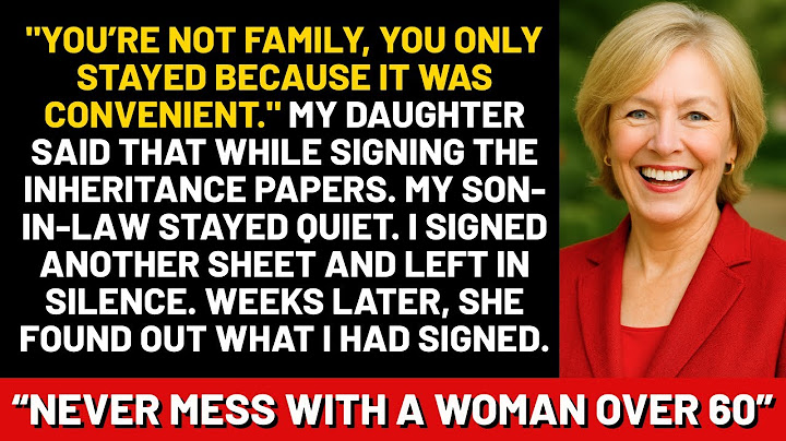 "You’re not family, you only stayed because it was convenient." My daughter said that while...