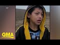 Abandoned boy near border asks immigration officer for help l GMA