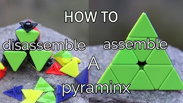 How to disassemble and assemble a pyraminx||HINDI