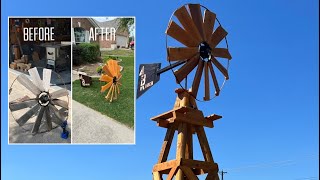 I Rebuilt an Old Wooden Windmill