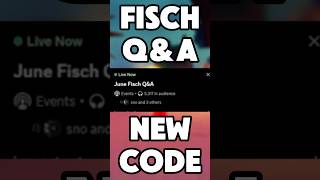 NEW CODE FROM FISCH Q&A 🙋♂️ #shorts #fisch #roblox