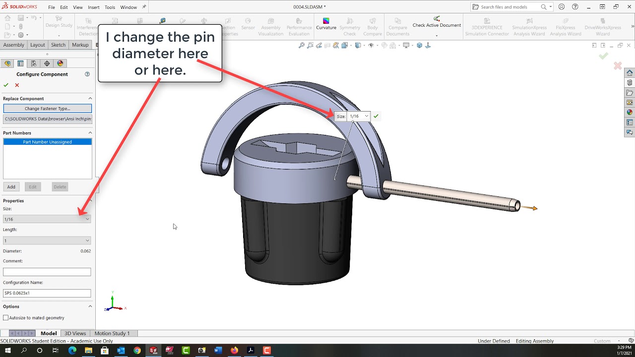 Adding a Roll Pin to an Assembly - YouTube