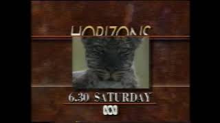 Horizons & ABC TV ID - 1989 Australian TV Promo   Ident