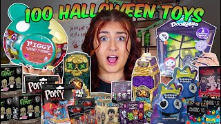 UNBOXING 100 *Halloween Mystery* toys 😱👻 🎃