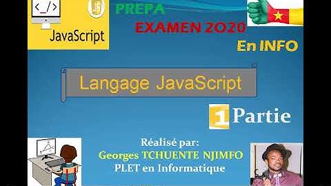 Apprendre le langage et maîtriser JavaScript 1 ere partie ( cours et exercices corrigés)