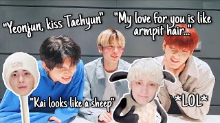 TXT reading the weirdest comments on VLIVE for 5 minutes straight ♡