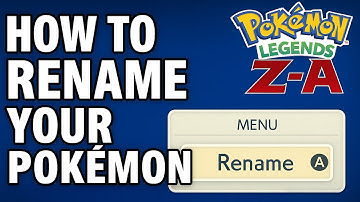 Hoe je je Pokémon in Pokémon Legends Z-A een nieuwe naam of bijnaam kunt geven (Handleiding voor ...