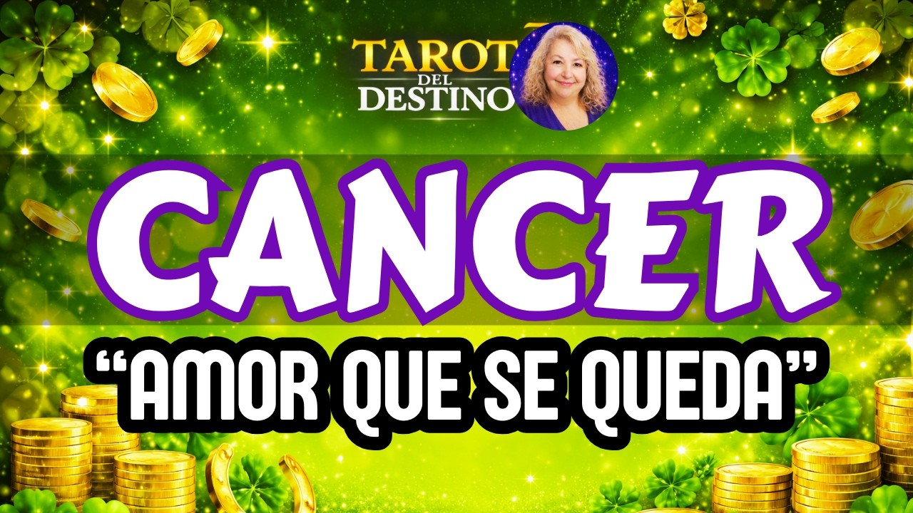 CÁNCER ♋ LLEGA UN AMOR QUE SE QUEDA A TU LADO | Tarot del Destino #cancer