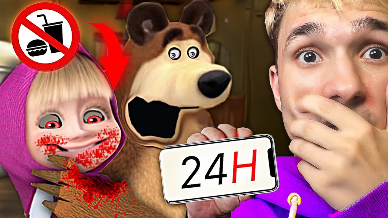 Co se stane, když nechám Aplikaci MÁŠA A MEDVĚD Zapnutou 24 HODIN? (to neuvěříš)