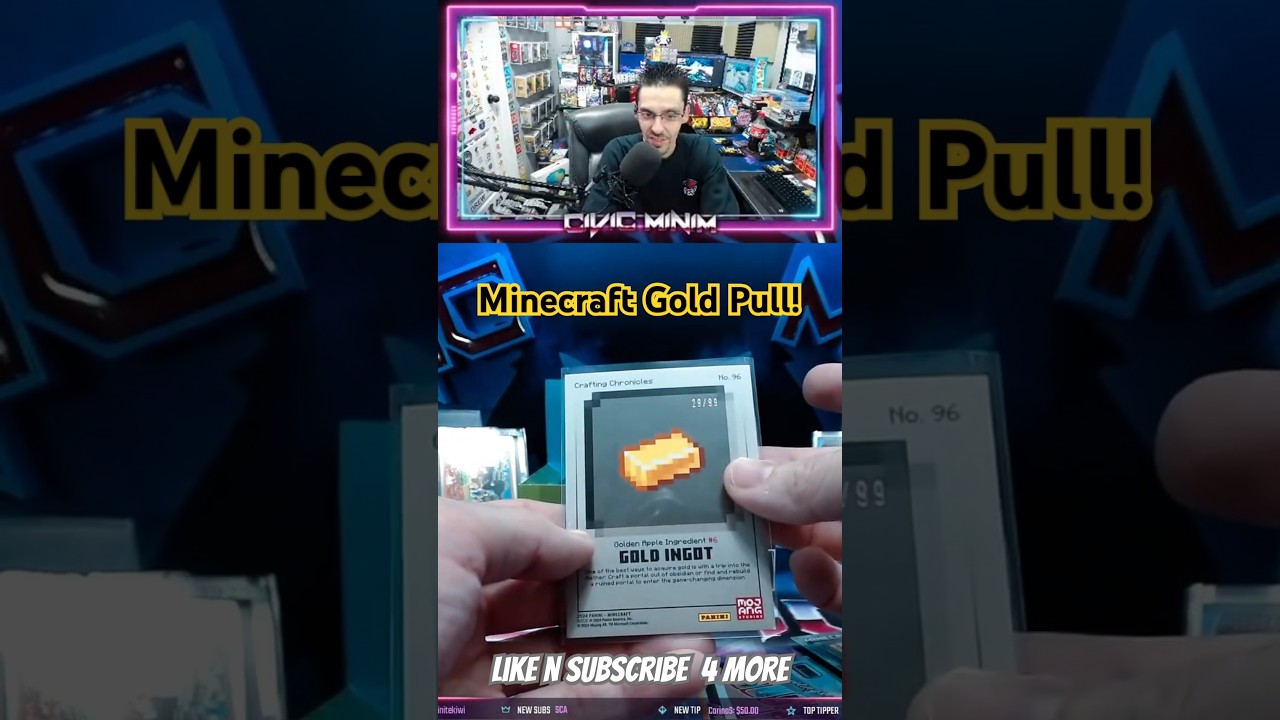 The New Panini Minecraft Cards Are GOLDEN! 
