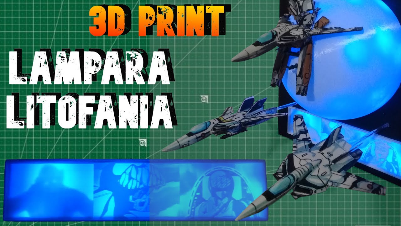 3D PRINT-ROBOTECH-MACROSS-LAMPARA LITOFANIA /PINTURA ESTILO ANIME-MANGA ...