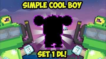 SIMPLE COOL BOY SET CHALLENGE PRO 1 DL! OMG NEW PRO SET! GROWTOPIA INDONESIA