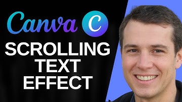 How to Create a Scrolling Text Effect using the Animation Tool in Canva