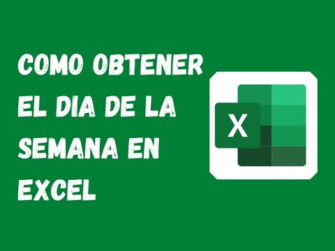 Como obtener el dia de la semana en Excel - YouTube