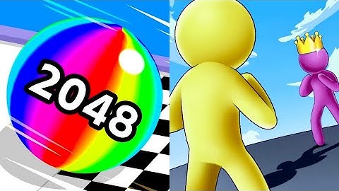 Ball Run 2048 vs Giant Rush 3d 🎃🔰Walkthrough Android, iOS Gameplay