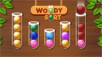 Woody Sort: Ball Sort Puzzle Game Gameplay Android Mobile