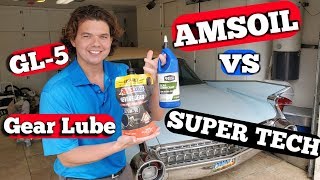 AMSOIL vs Super Tech GL-5 Differential Fluid Cold Pour Test