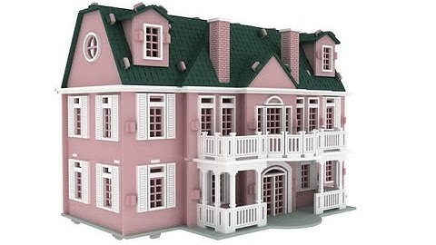 THE_MANOR Mansion Doll House Laser cutting Pattern or CNC router plans
