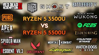 RYZEN 5 3500U vs RYZEN 5 5500U - 60 Games Tested - Is the upgrade worth it ?