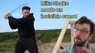 Invisible katana sword. Marcus Vance reacts to @MikeShake