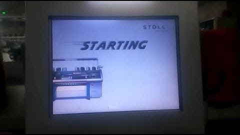 STOLL Flat Knitting machine part-1