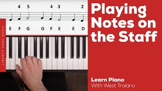 Playing Notes on the Staff | Beginning Piano screenshot 5