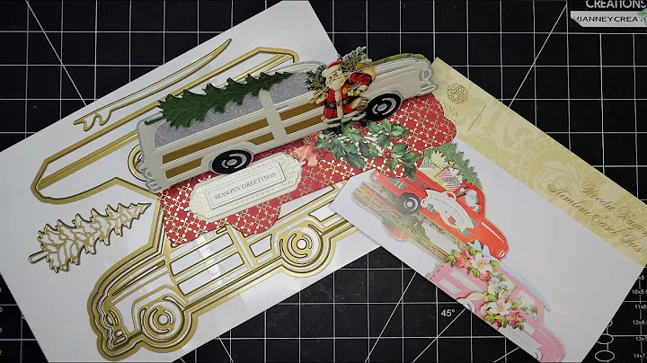 Anna Griffin Woodie Wagon Slimline Easel Card Dies...