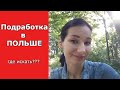 Подработка в Польше / Где искать?/ Где подрабатывать? / Условия /Мой опыт