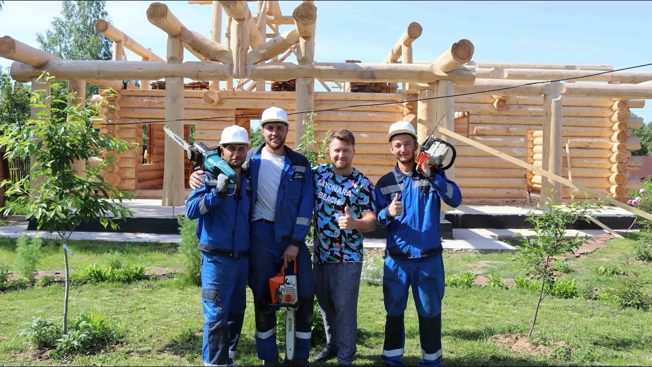 Песня после монтажа бревенчатого дома /Сударев гармонист/ [KERKA]