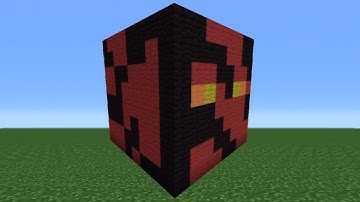 Minecraft Tutorial: How To Make A Magma Cube Statue