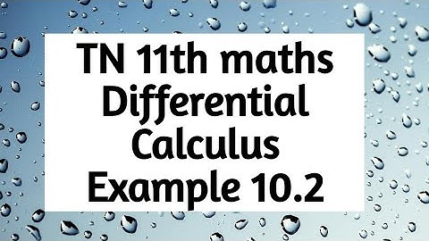 11th maths example 10.2