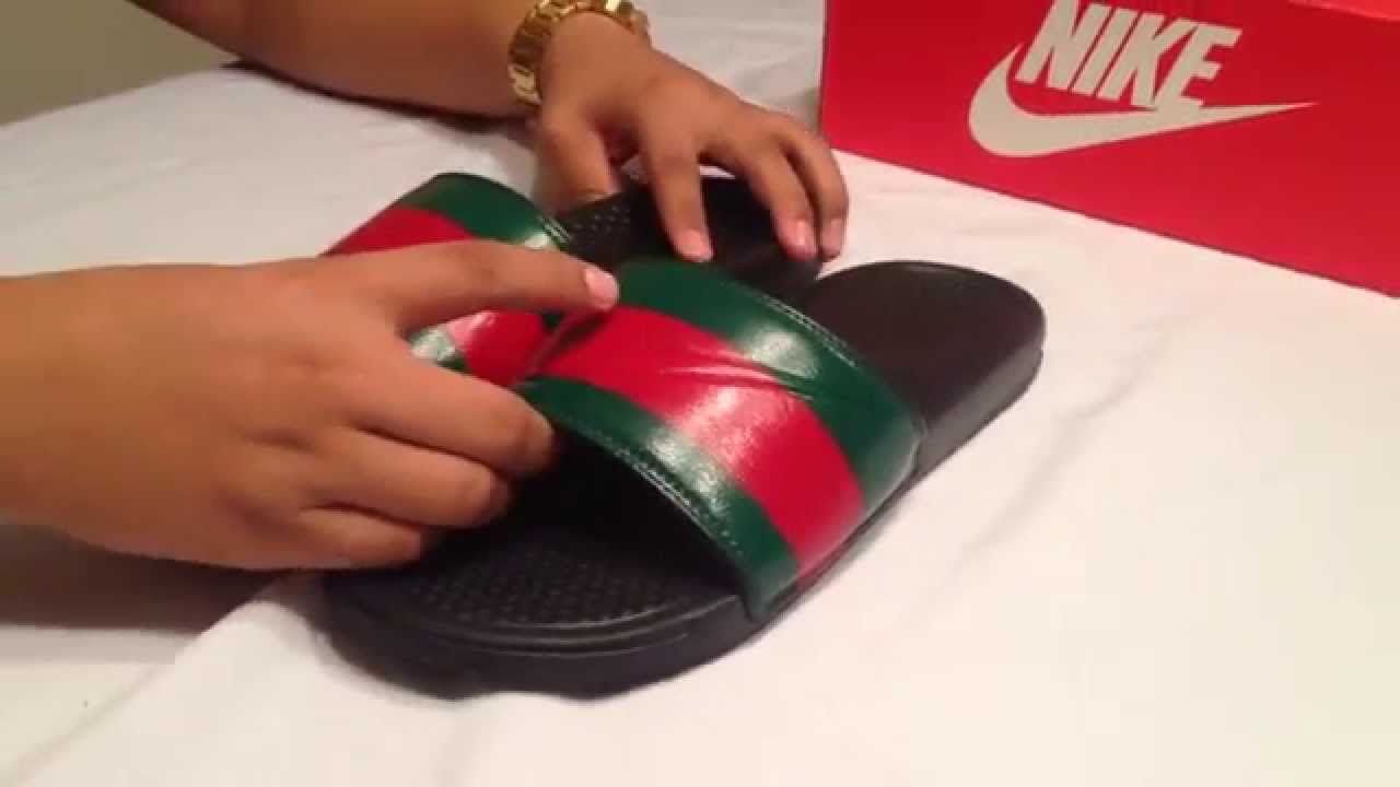 gucci nike slides