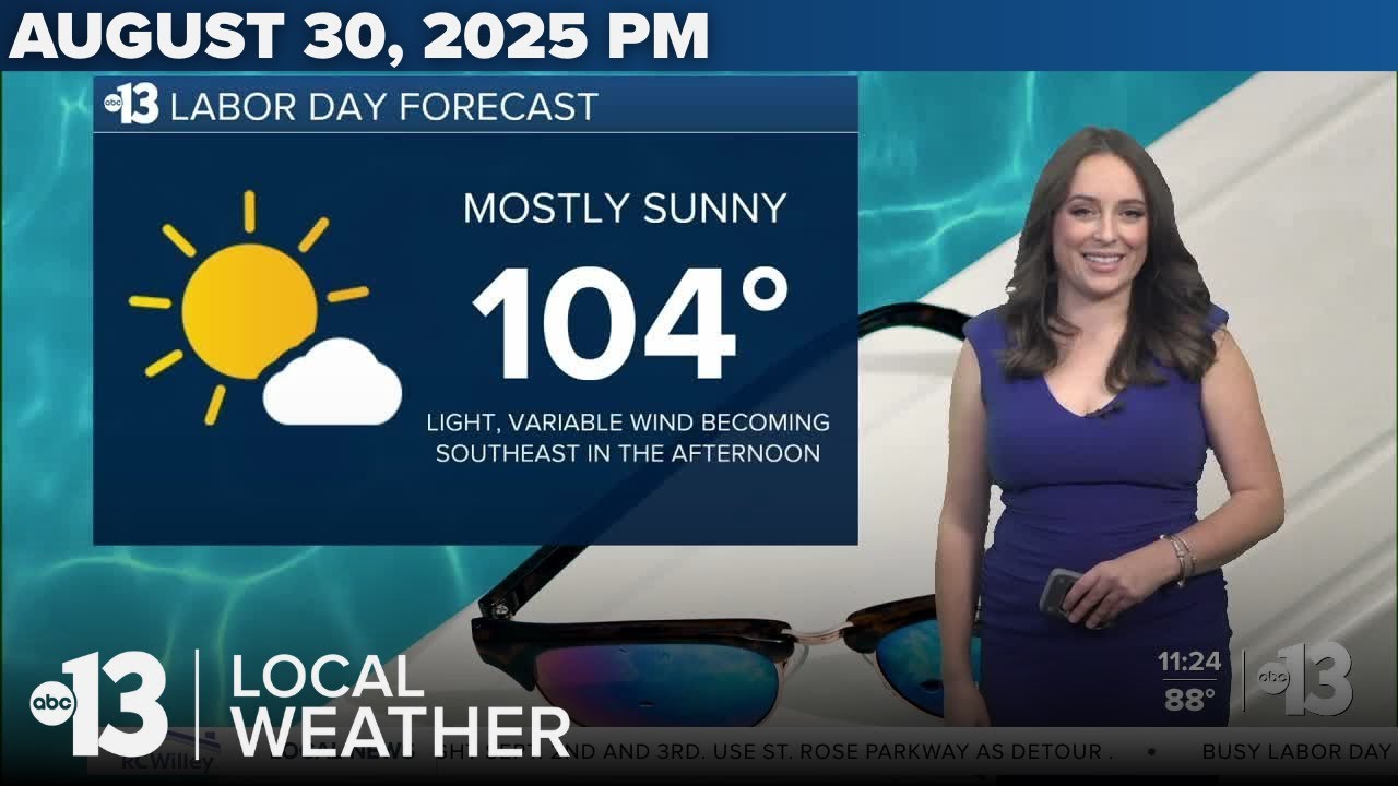 Your mid-weekend forecast: warm and dry for Labor Day - YouTube