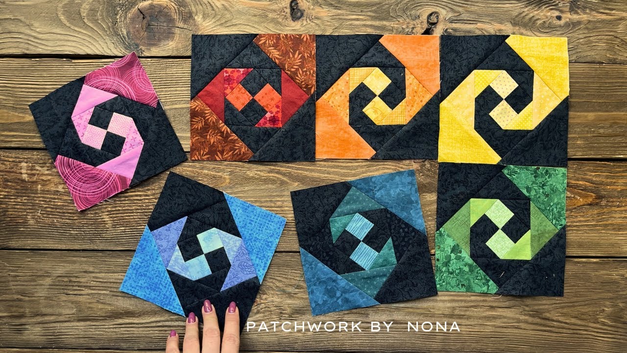 Stunning Spiral Quilt Block 🌈 Easy Patchwork for Beginners