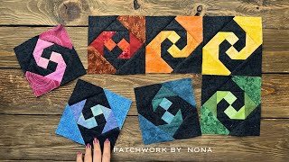 Stunning Spiral Quilt Block 🌈 Easy Patchwork for Beginners