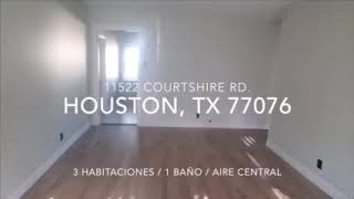 House for Rent / Casa de Renta - Virtual Tour  (Houston, TX) (3 Bed/ 1 Bath)