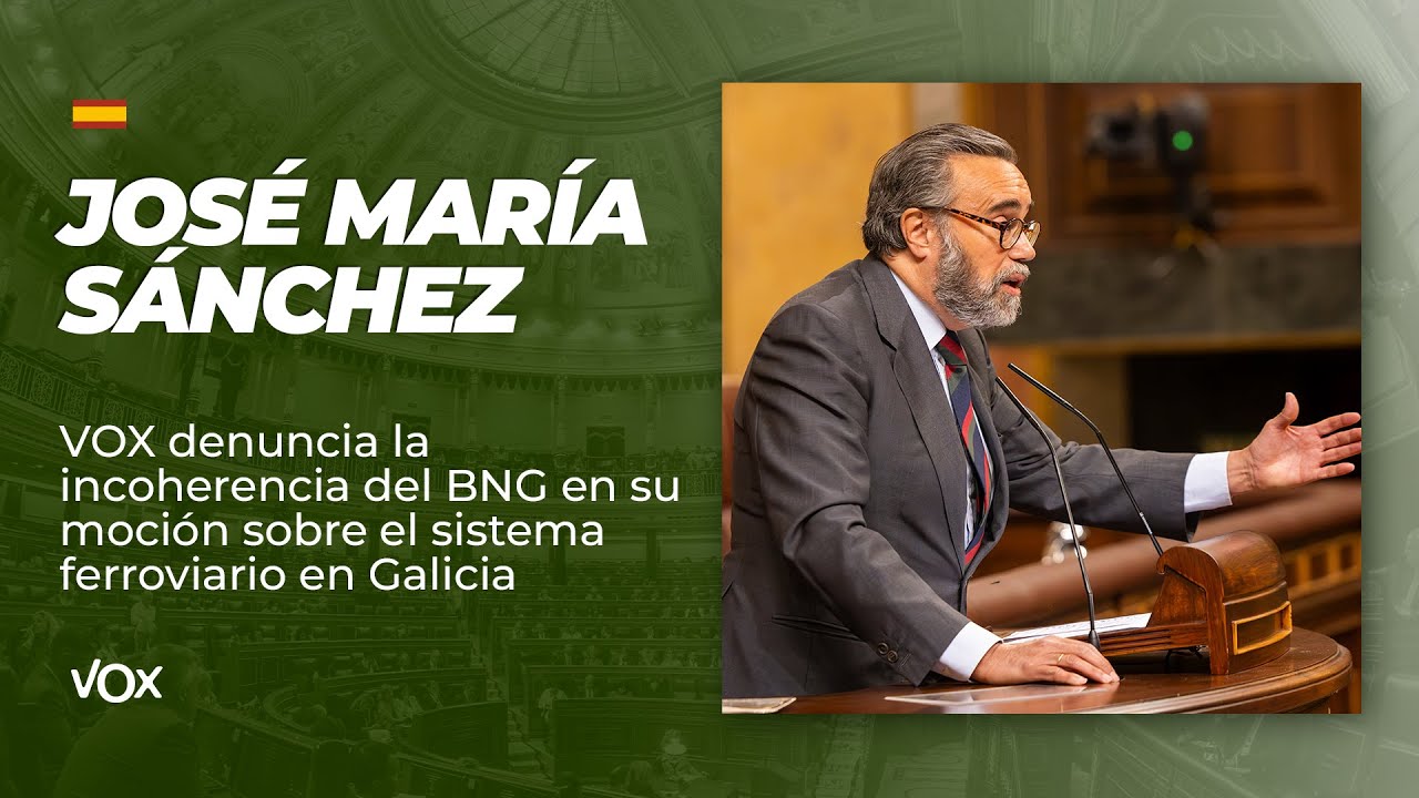 VOX denuncia la incoherencia del BNG en su moción sobre el sistema ferroviario en Galicia