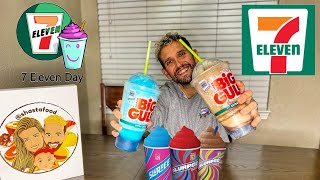 DRINKING 2 SUPER BIG GULP SIZE SLURPEES FOR NATIONAL SLURPEE DAY