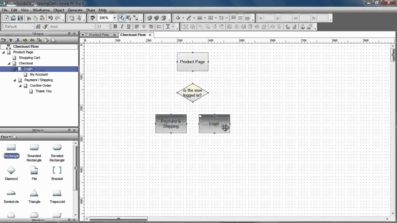 New Update Flow Diagrams \u0026 Sitemaps - Axure