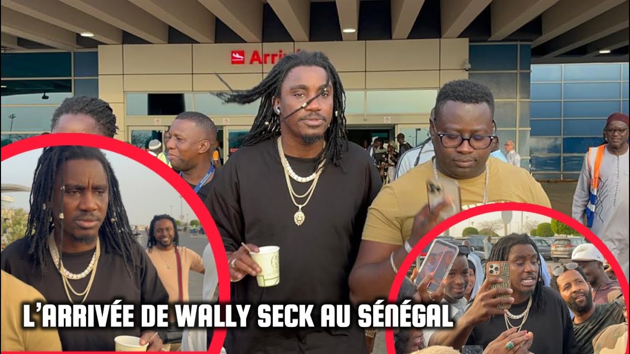 Exclusivité: l’arrivée de Wally Seck au Senegal à l’aéroport Blaise Diagne "gni wakhone dou gnibissi
