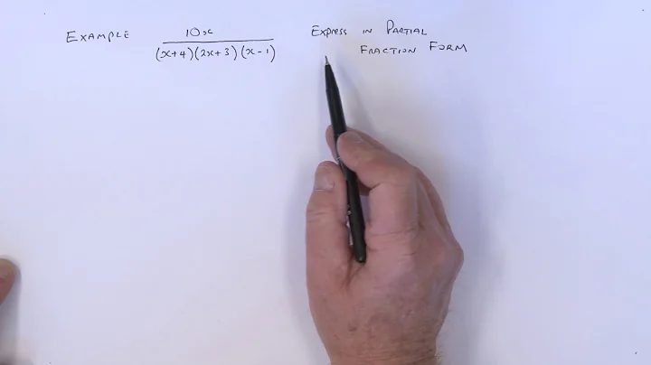 Introduction to Partial Fractions Part 1