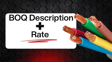 Importance of BOQ Description for MEP Elements   #managingqs #quantitysurveying