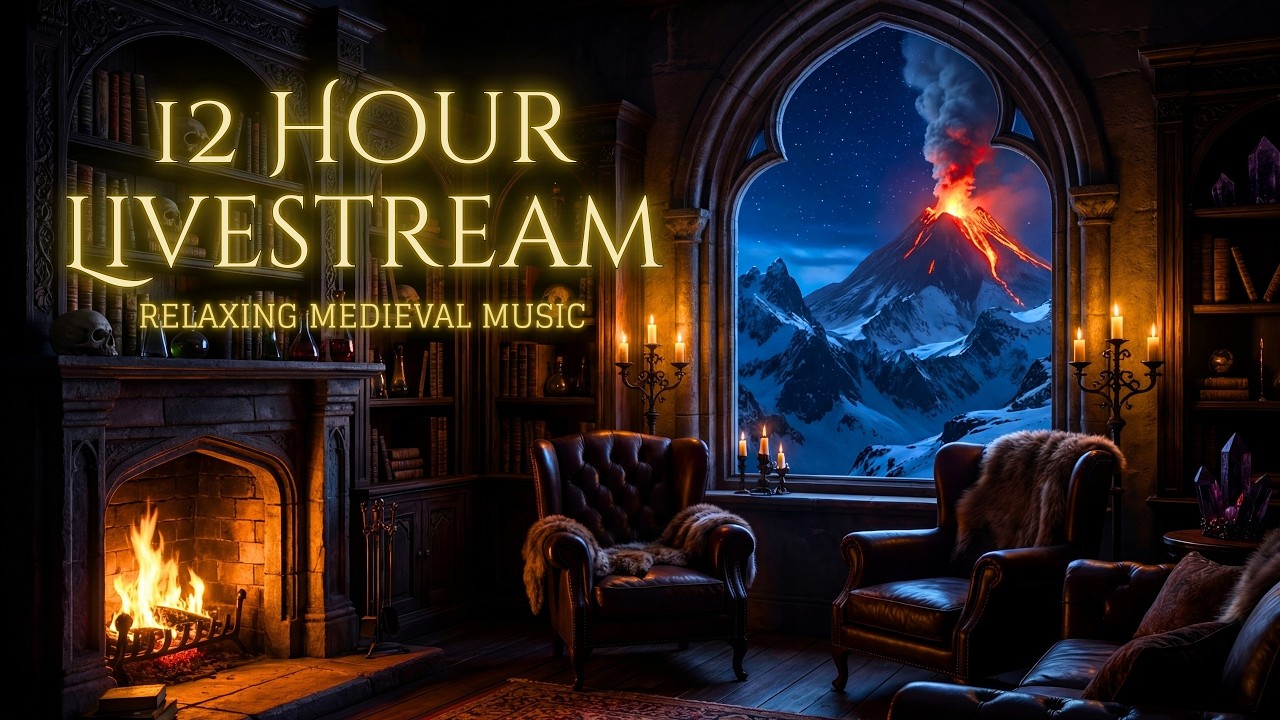 12 Hours of Relaxing Medieval Music 🧙‍♂️ Fantasy Ambience: Wizards and Bards
